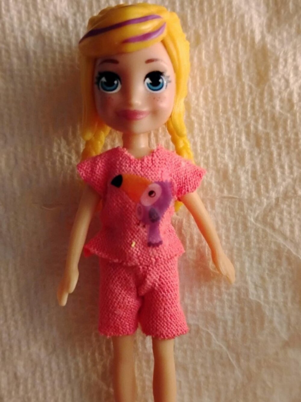 Handmade Polly Pocket Doll Outfit | Mini Doll Clothes Set | Top + Shorts